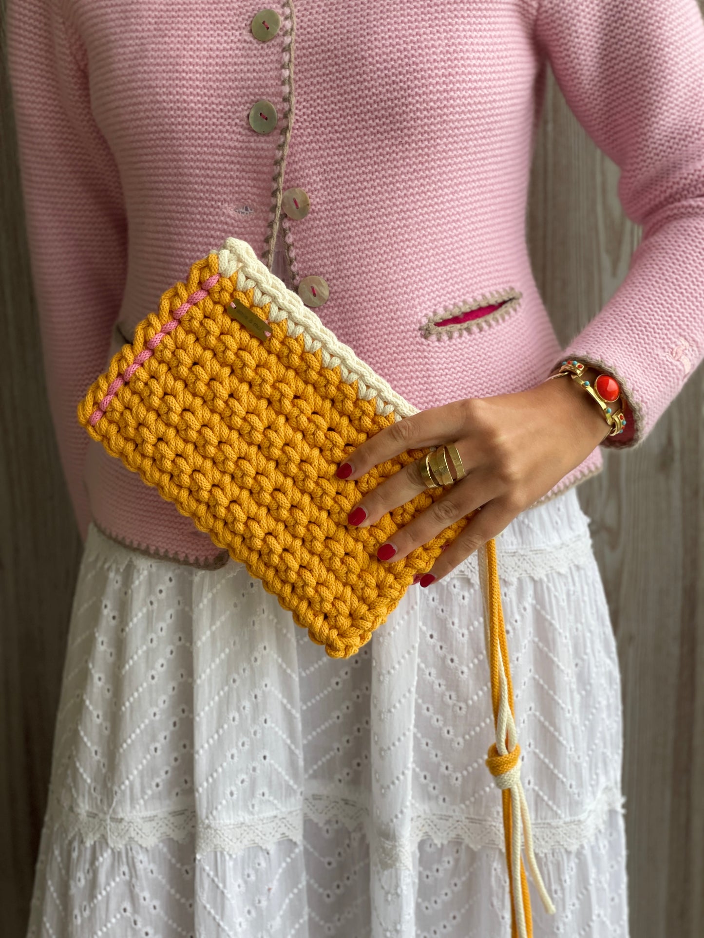 Gypsy groove orange with pink and white details