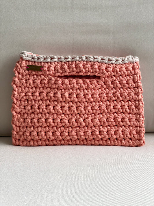 Crochet wispers in coral